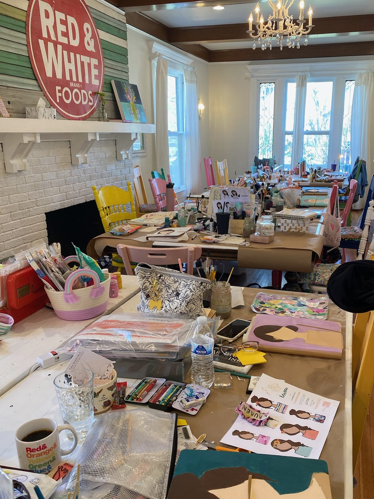 Rainbow House Craft Retreat Craft Room